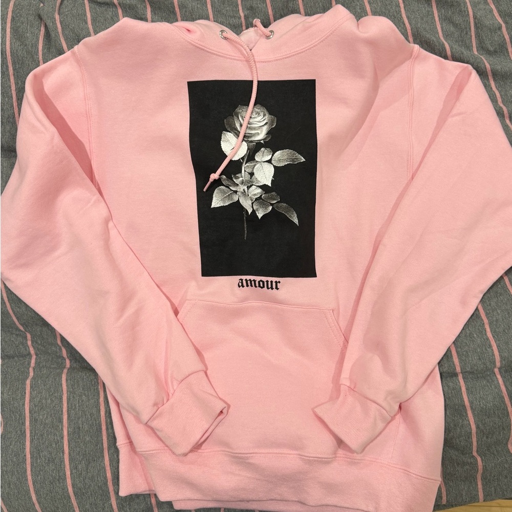 Pink Graphic Hoodie NEW